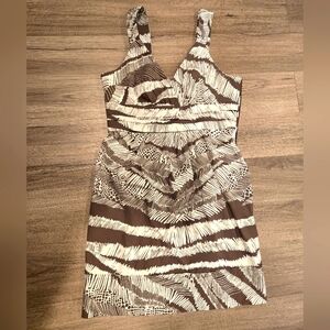 BCBG Maxmara patterned dress, Size 12, Cotton